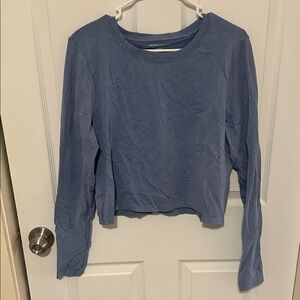 Women's Blue Long Sleeve workout Top